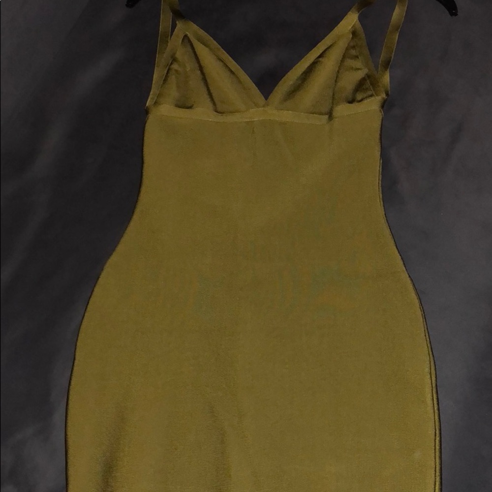 Olive Green Bandage Dress